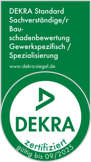 Kammler Gutachten ist DEKRA zertifiziert biz 09/2025